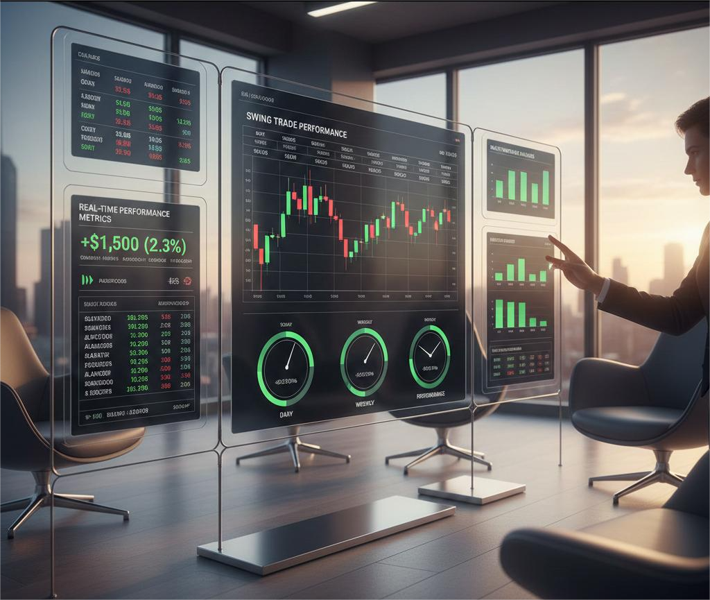 BST comprehensive trade tracking dashboard showing real-time performance metrics and portfolio analysis