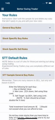 BST app sign up screen